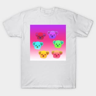 Winter Koalas - Pink/Purple T-Shirt